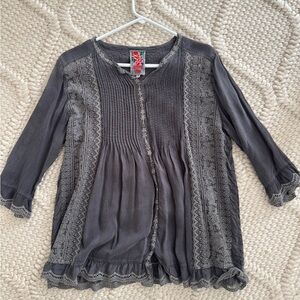 Johnny Was Gray shirt